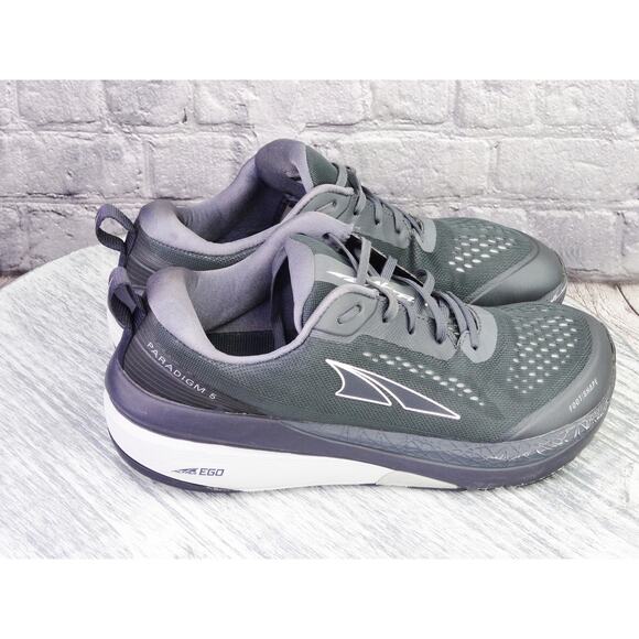 Altra Paradigm 5 Gray Running Shoes Men 8.5 Women 10 Used No Box - Picture 4 of 16